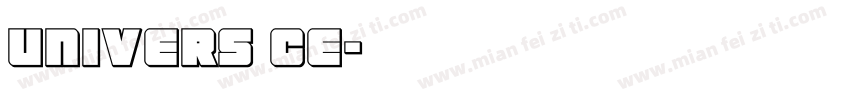 univers ce字体转换
